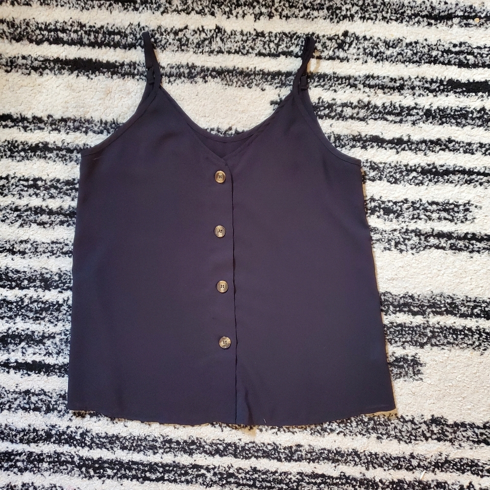 Womens summer button down tank